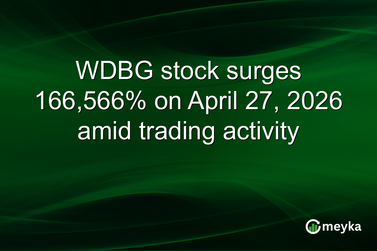 WDBG stock surges 166,566% on April 27, 2026 amid trading activity