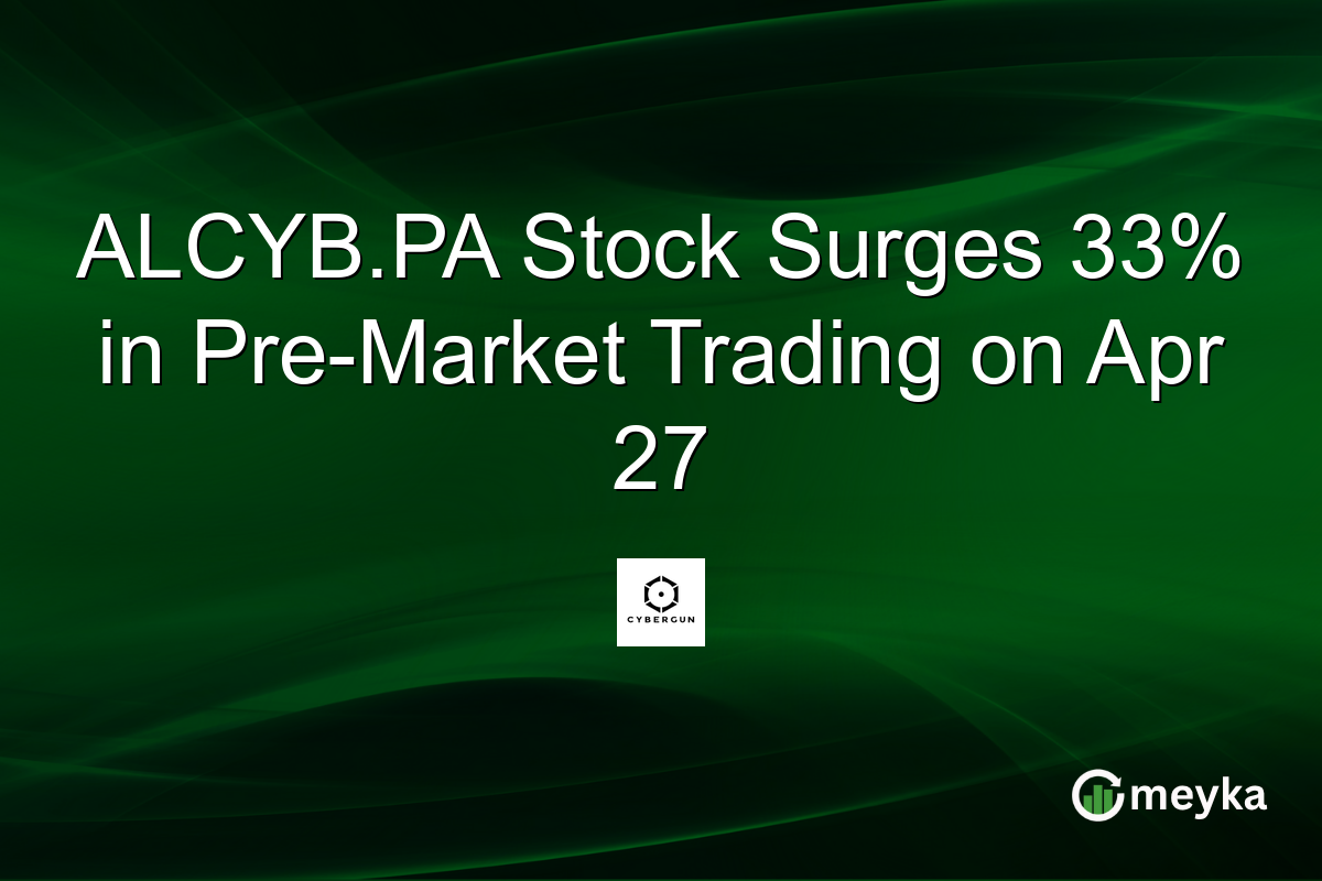 ALCYB.PA Stock Surges 33% in Pre-Market Trading on Apr 27