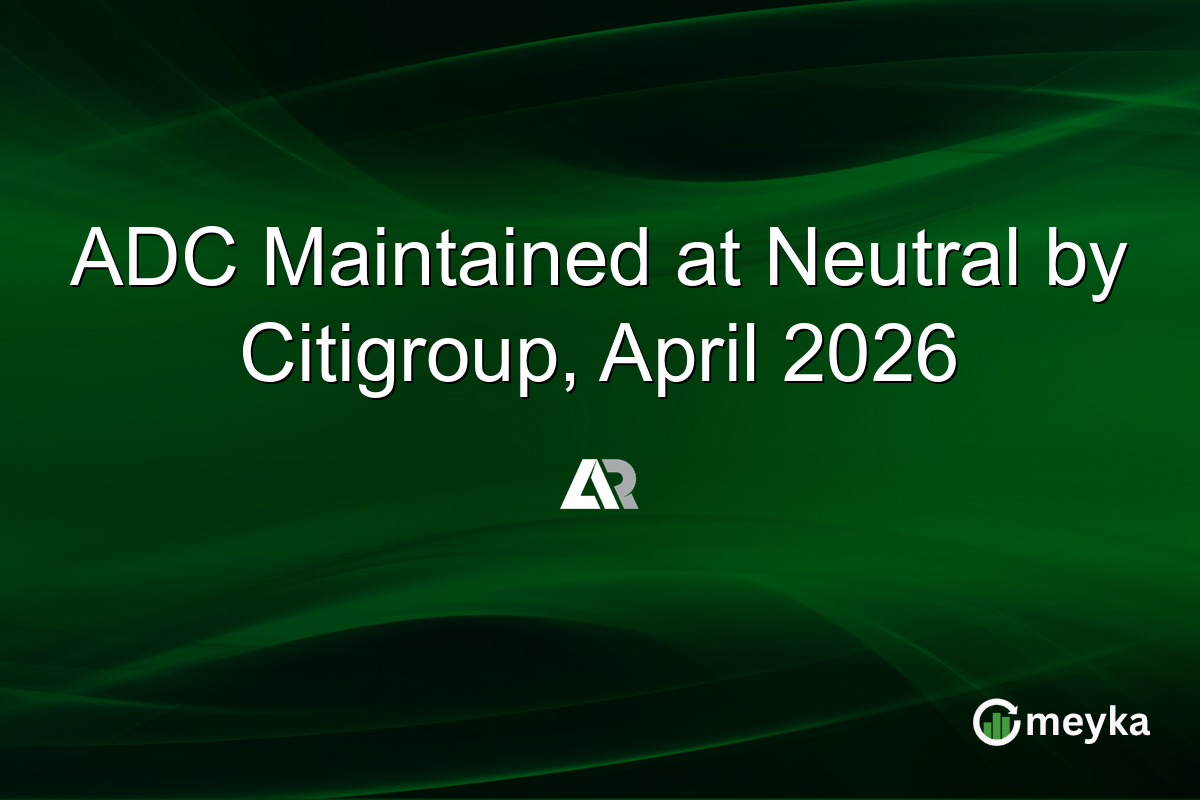 ADC Maintained at Neutral by Citigroup, April 2026
