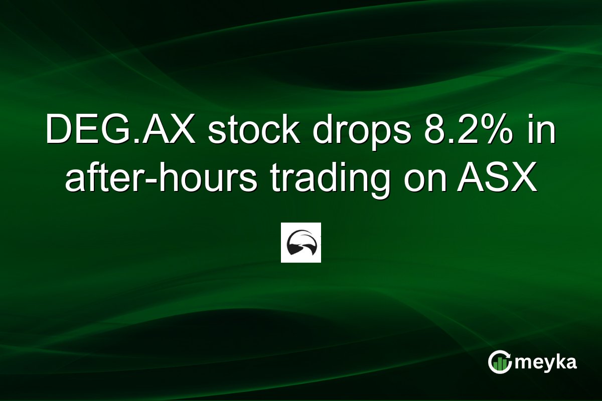 DEG.AX stock drops 8.2% in after-hours trading on ASX