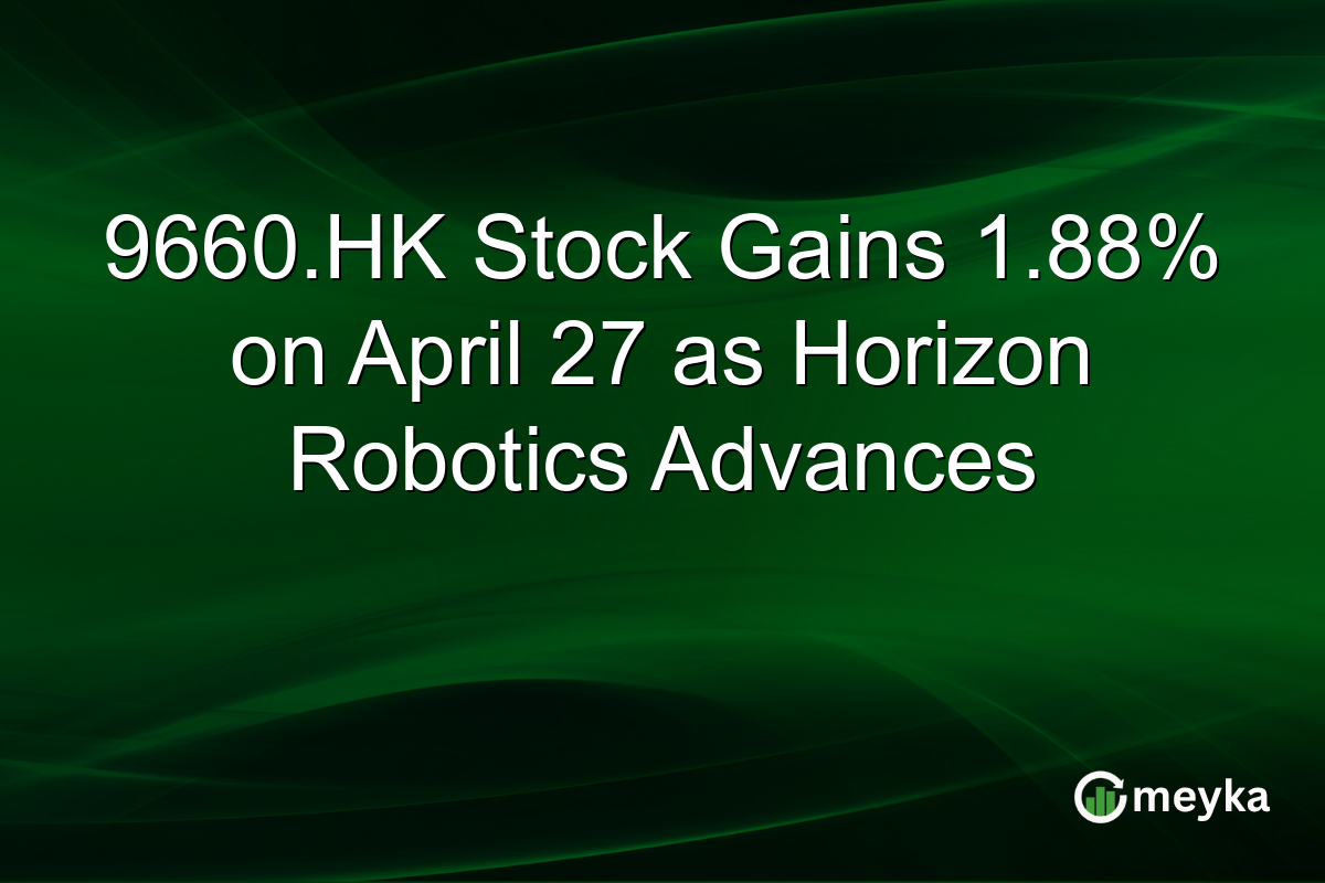9660.HK Stock Gains 1.88% on April 27 as Horizon Robotics Advances
