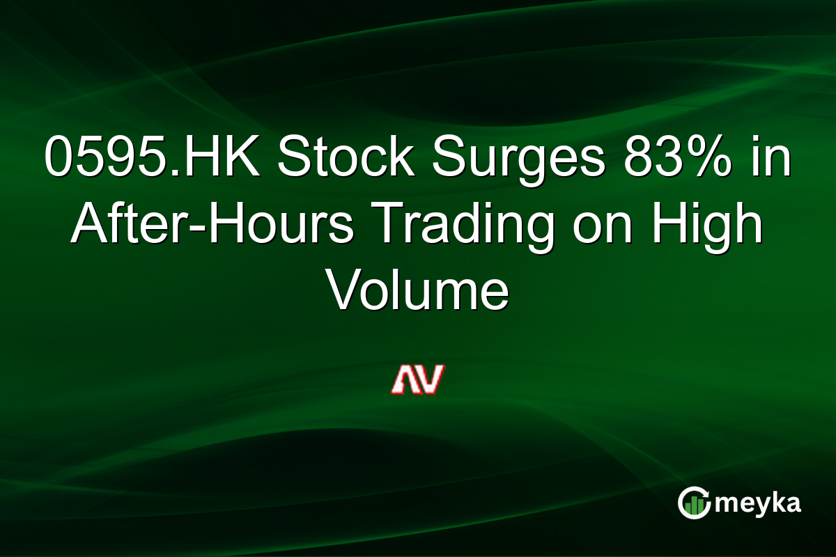 0595.HK Stock Surges 83% in After-Hours Trading on High Volume