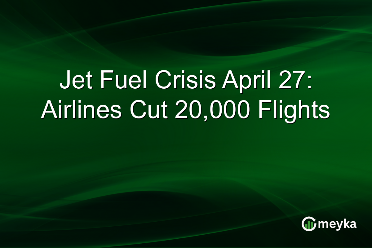 Jet Fuel Crisis April 27: Airlines Cut 20,000 Flights