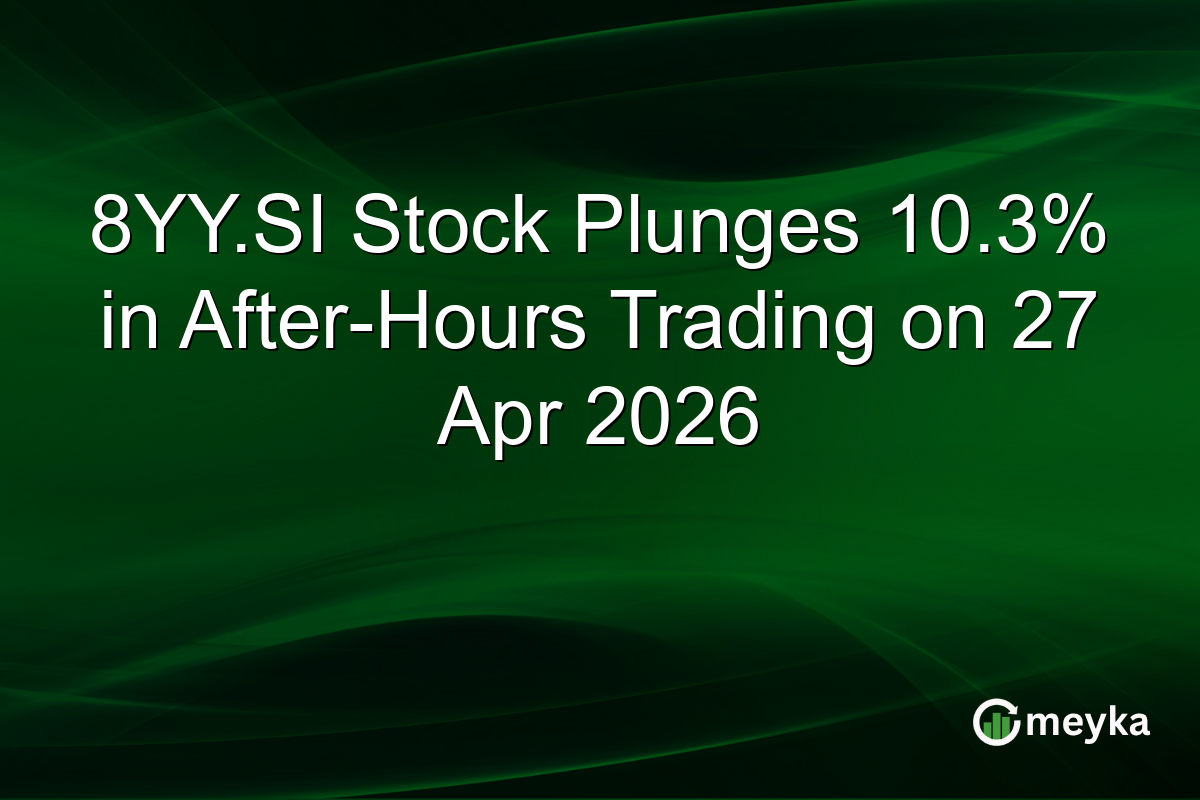 8YY.SI Stock Plunges 10.3% in After-Hours Trading on 27 Apr 2026