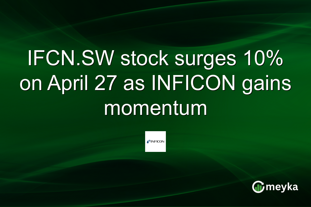 IFCN.SW stock surges 10% on April 27 as INFICON gains momentum