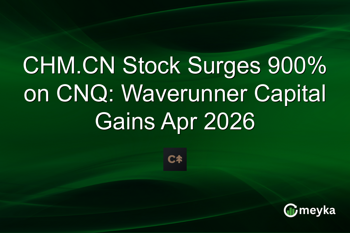 CHM.CN Stock Surges 900% on CNQ: Waverunner Capital Gains Apr 2026