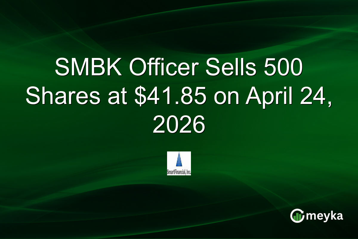 SMBK Officer Sells 500 Shares at $41.85 on April 24, 2026
