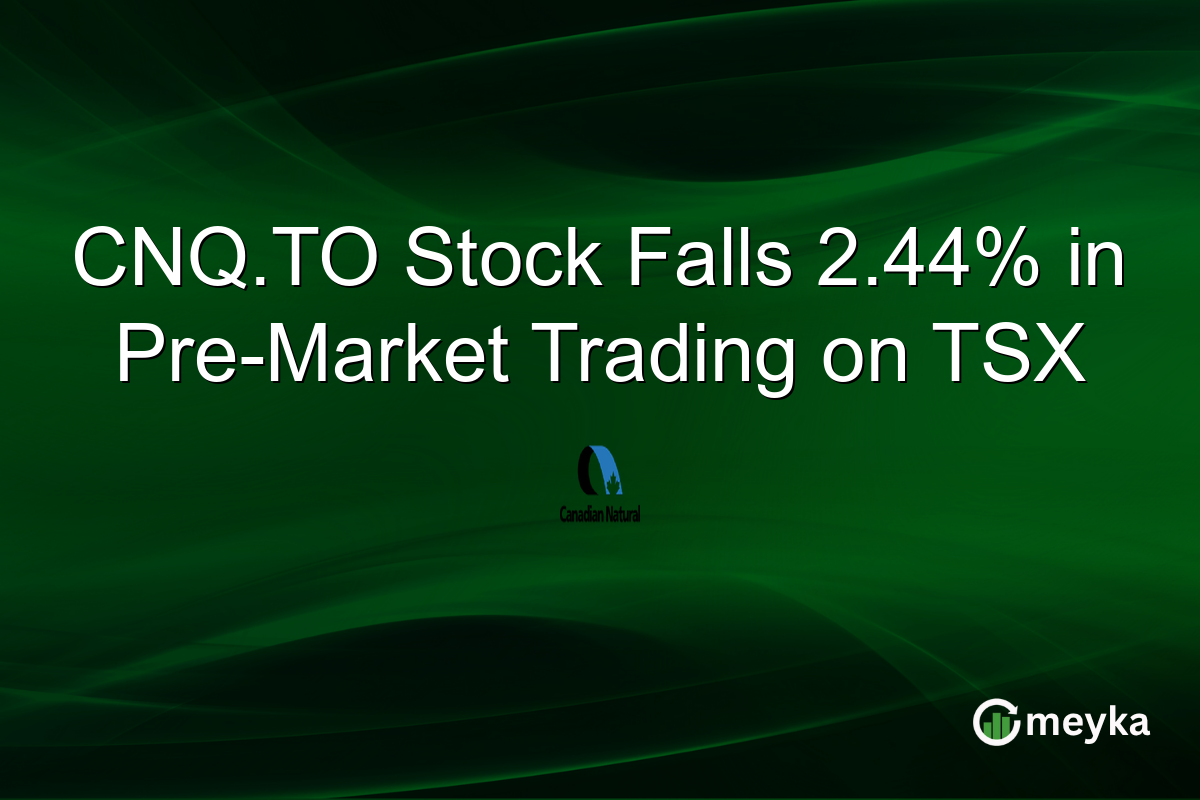CNQ.TO Stock Falls 2.44% in Pre-Market Trading on TSX