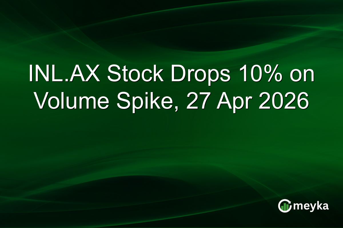 INL.AX Stock Drops 10% on Volume Spike, 27 Apr 2026
