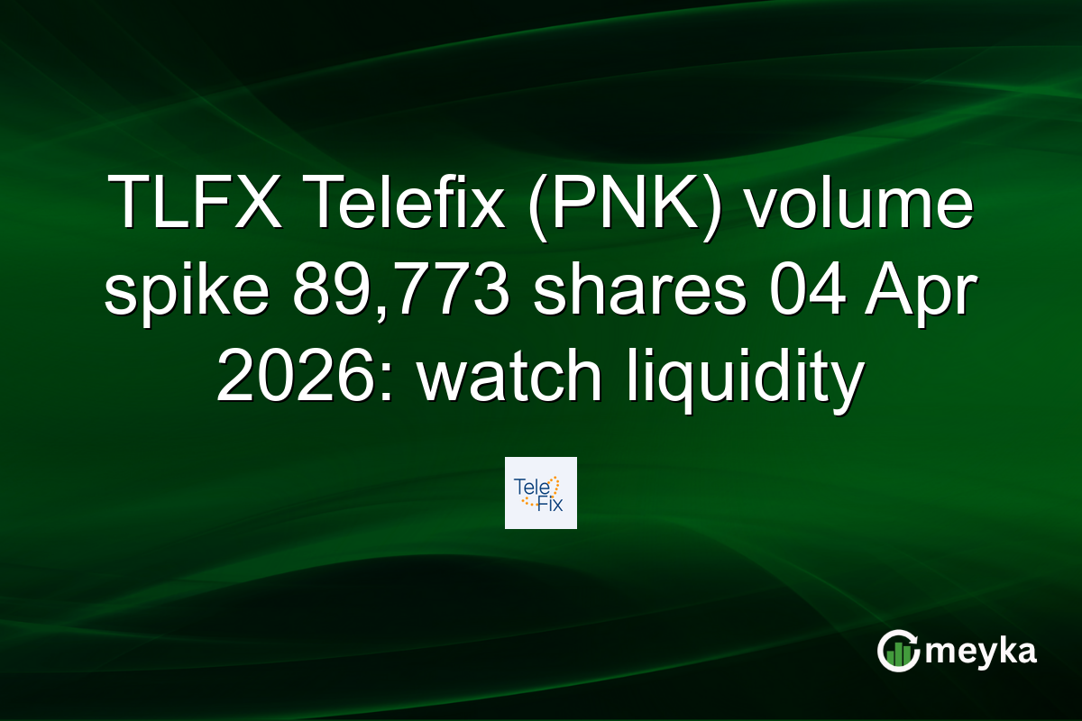 TLFX Telefix (PNK) volume spike 89,773 shares 04 Apr 2026: watch liquidity