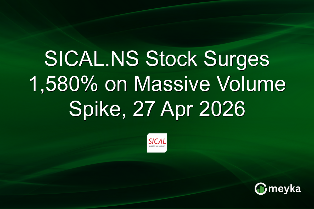 SICAL.NS Stock Surges 1,580% on Massive Volume Spike, 27 Apr 2026