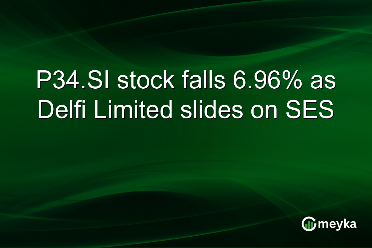 P34.SI stock falls 6.96% as Delfi Limited slides on SES