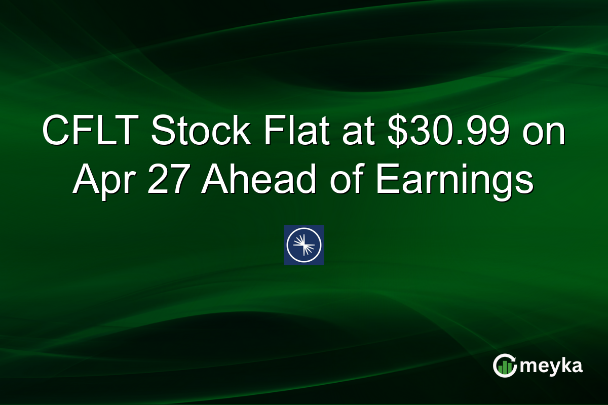 CFLT Stock Flat at $30.99 on Apr 27 Ahead of Earnings