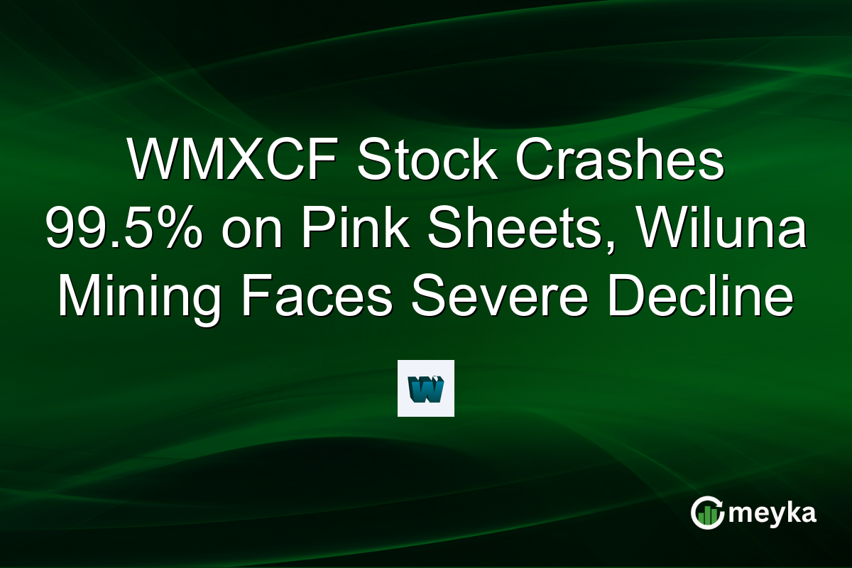 WMXCF Stock Crashes 99.5% on Pink Sheets, Wiluna Mining Faces Severe Decline