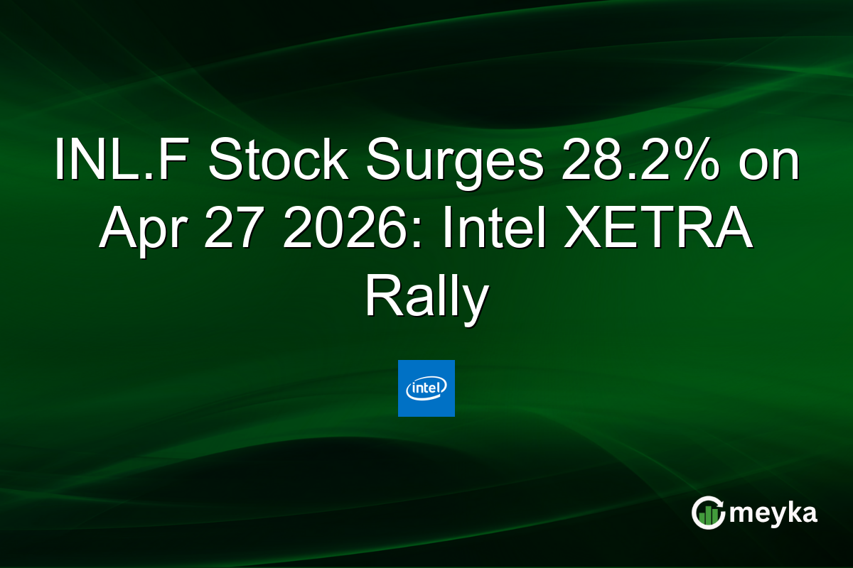 INL.F Stock Surges 28.2% on Apr 27 2026: Intel XETRA Rally