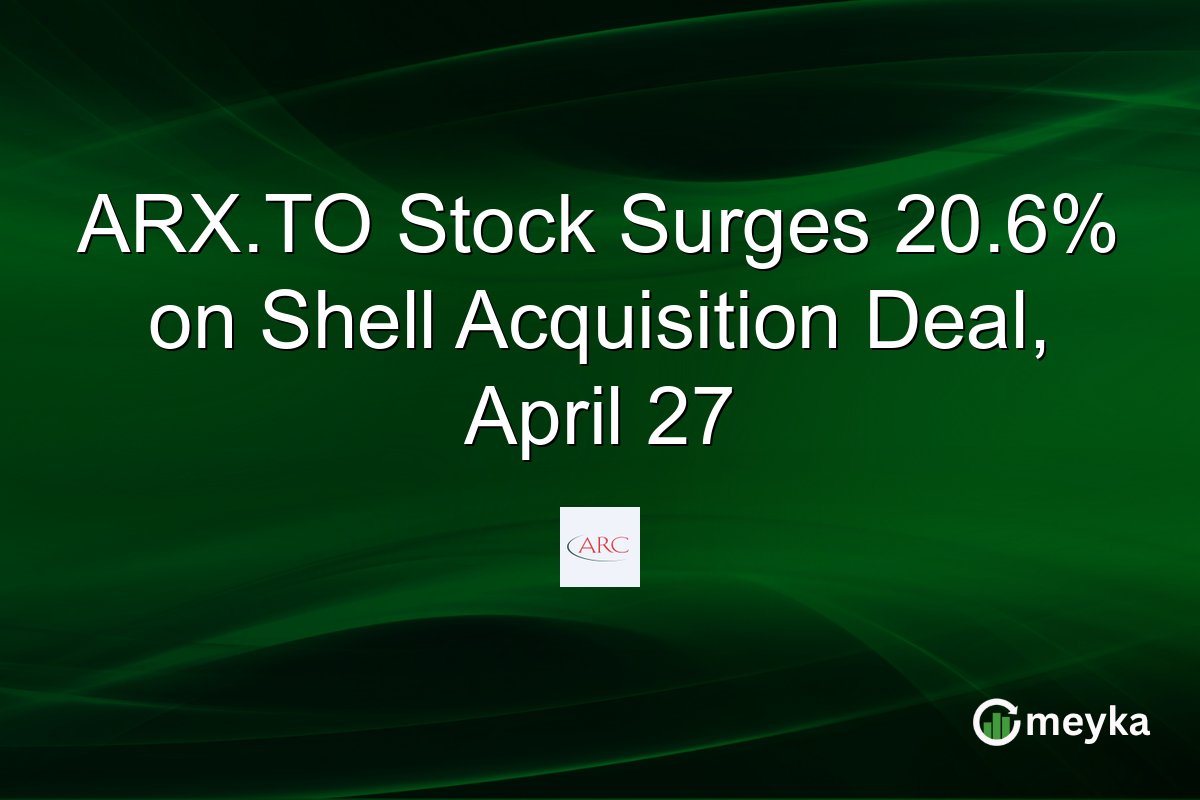 ARX.TO Stock Surges 20.6% on Shell Acquisition Deal, April 27