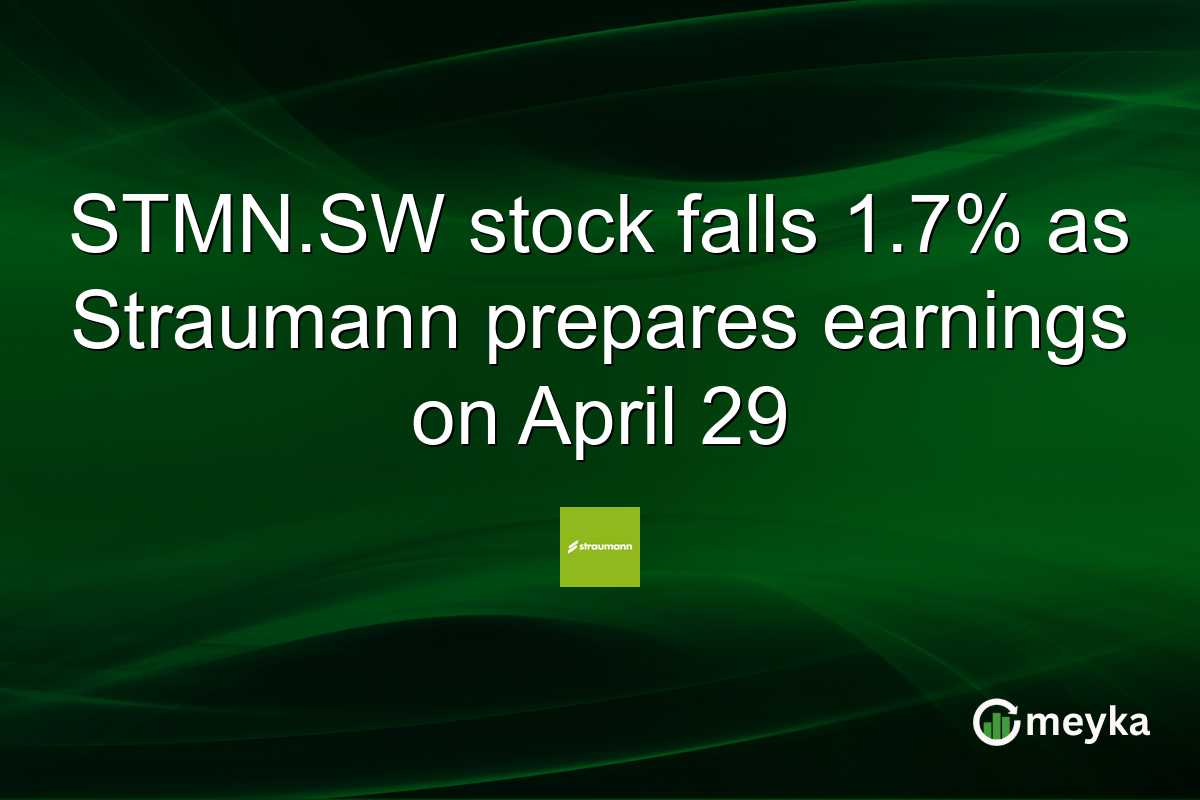 STMN.SW stock falls 1.7% as Straumann prepares earnings on April 29