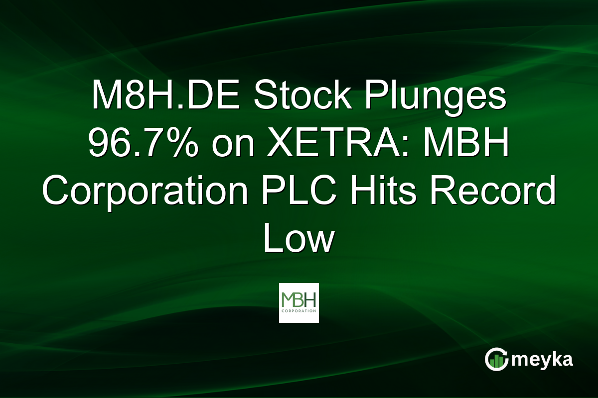 M8H.DE Stock Plunges 96.7% on XETRA: MBH Corporation PLC Hits Record Low
