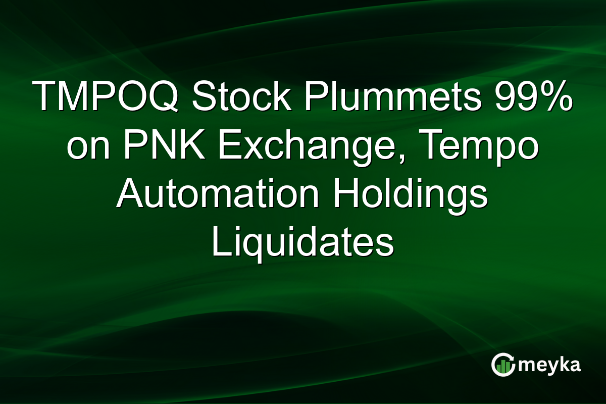 TMPOQ Stock Plummets 99% on PNK Exchange, Tempo Automation Holdings Liquidates