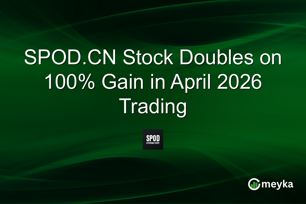 SPOD.CN Stock Doubles on 100% Gain in April 2026 Trading