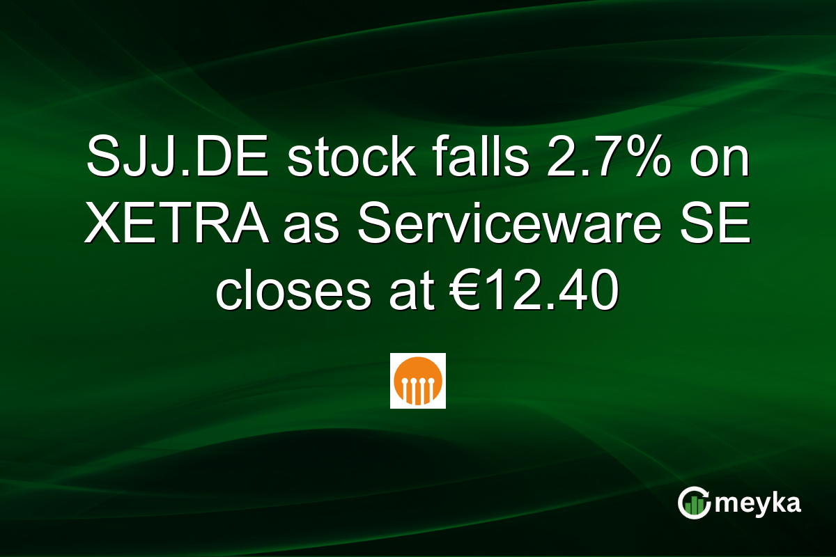 SJJ.DE stock falls 2.7% on XETRA as Serviceware SE closes at €12.40