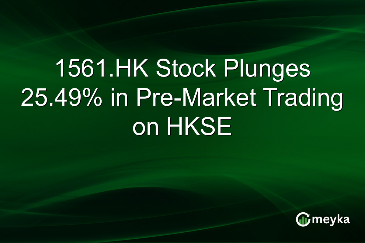 1561.HK Stock Plunges 25.49% in Pre-Market Trading on HKSE