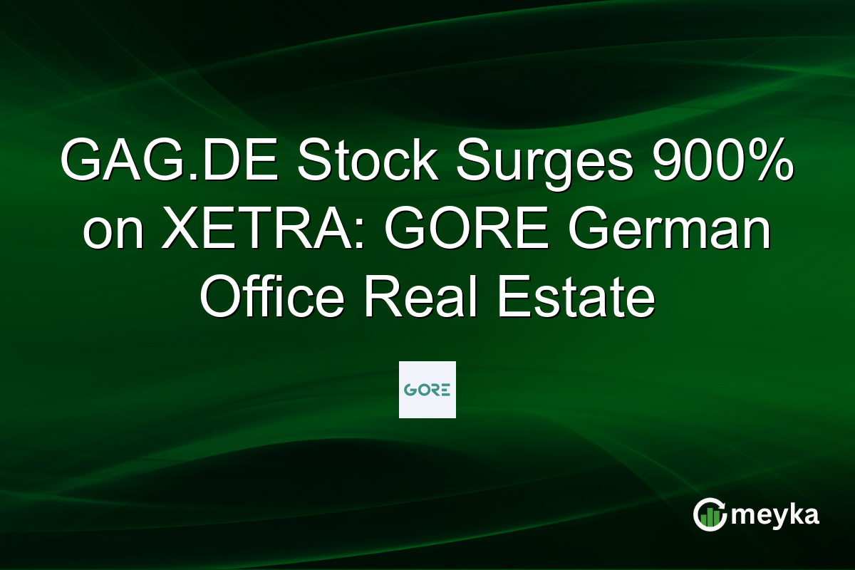 GAG.DE Stock Surges 900% on XETRA: GORE German Office Real Estate