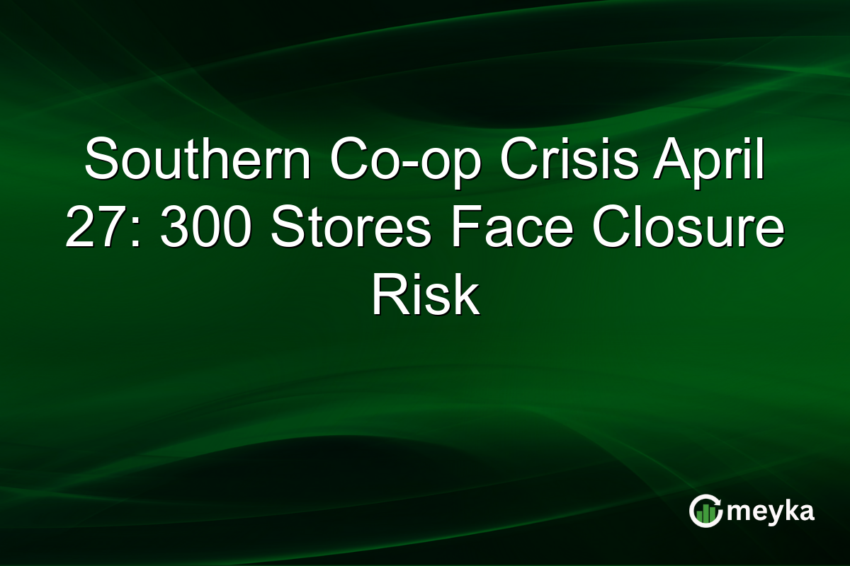 Southern Co-op Crisis April 27: 300 Stores Face Closure Risk