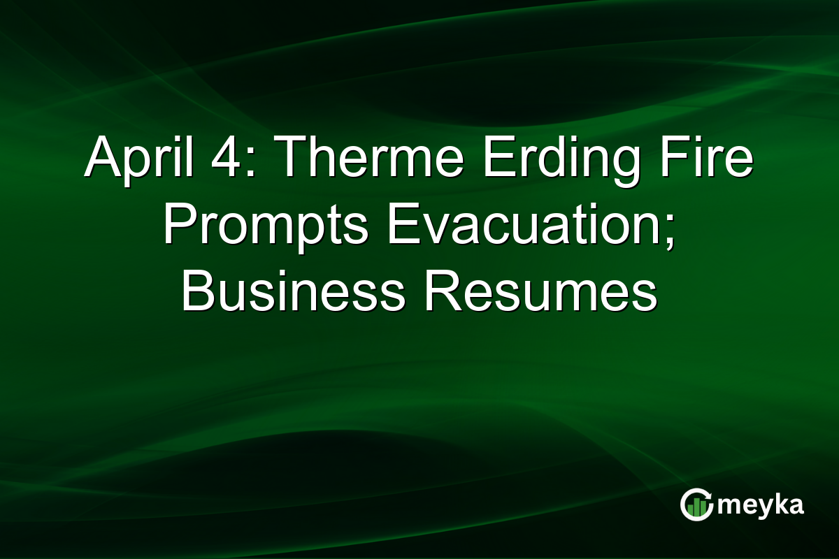 April 4: Therme Erding Fire Prompts Evacuation; Business Resumes