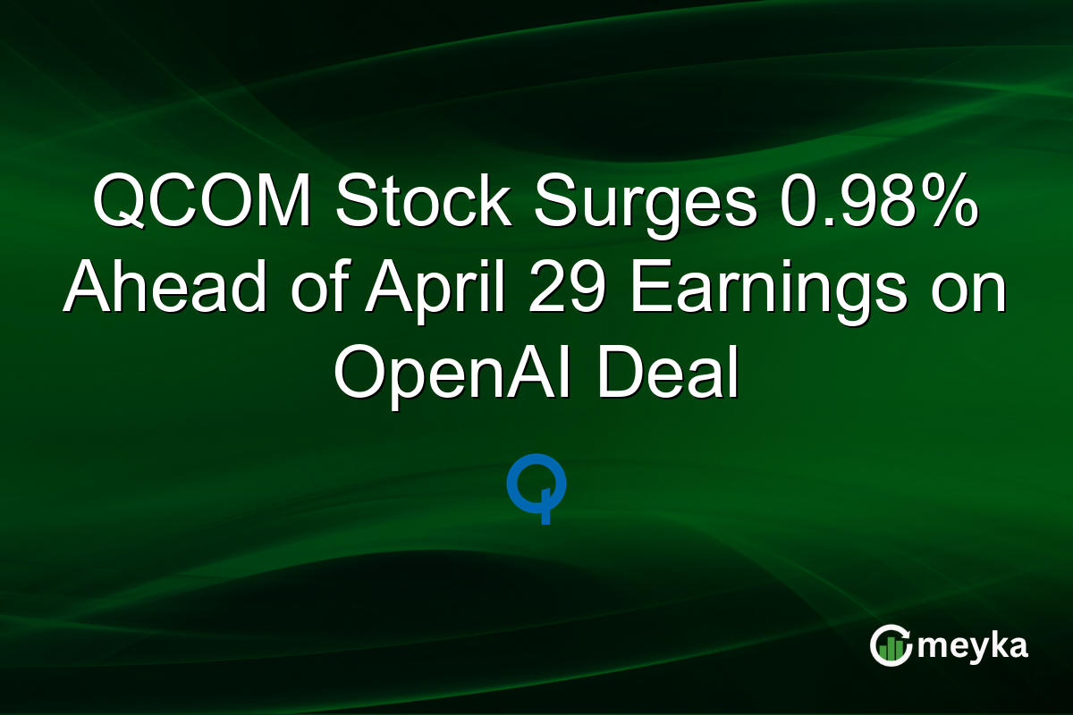 QCOM Stock Surges 0.98% Ahead of April 29 Earnings on OpenAI Deal