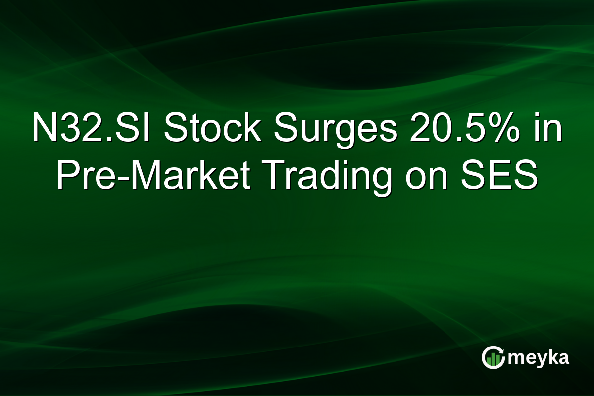 N32.SI Stock Surges 20.5% in Pre-Market Trading on SES