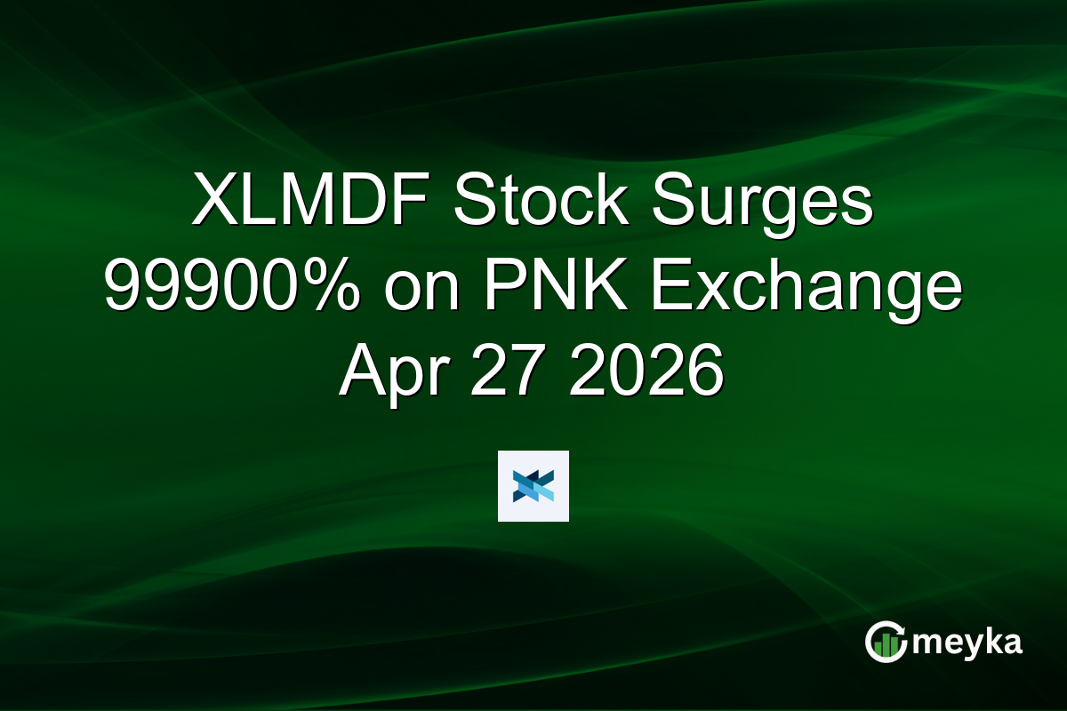 XLMDF Stock Surges 99900% on PNK Exchange Apr 27 2026