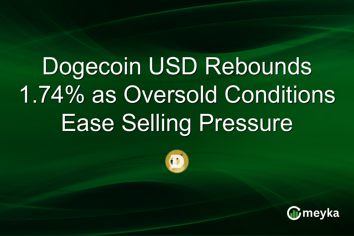 Dogecoin USD Rebounds 1.74% as Oversold Conditions Ease Selling Pressure
