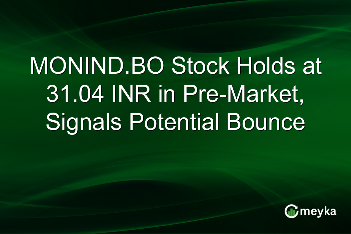 MONIND.BO Stock Holds at 31.04 INR in Pre-Market, Signals Potential Bounce