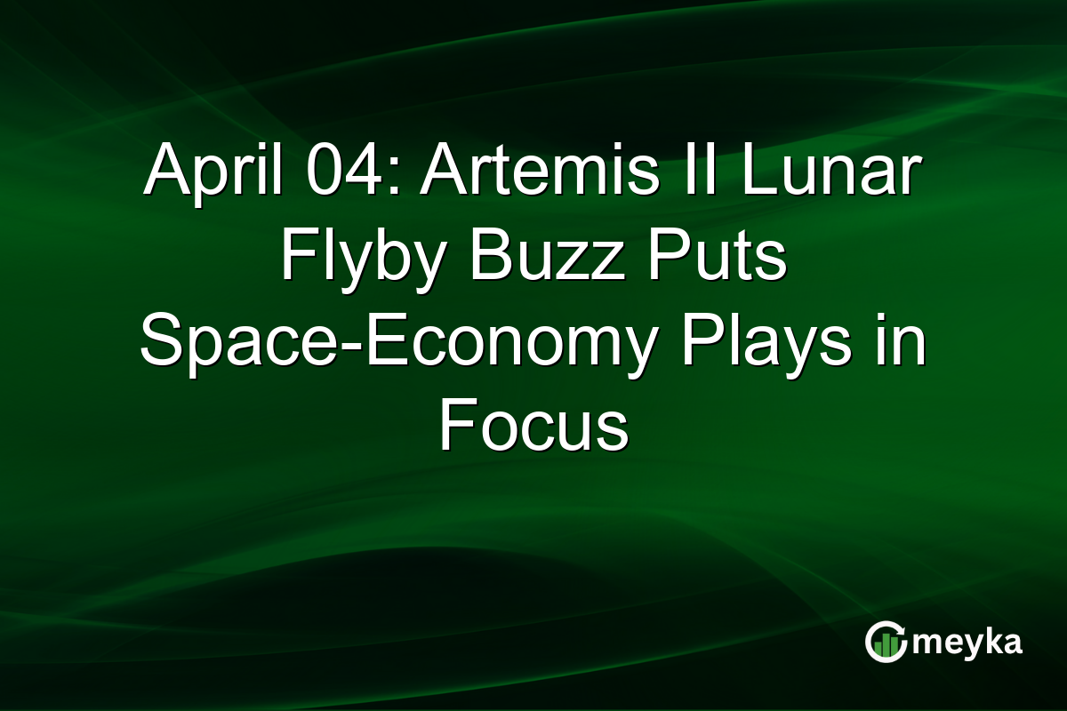 April 04: Artemis II Lunar Flyby Buzz Puts Space-Economy Plays in Focus