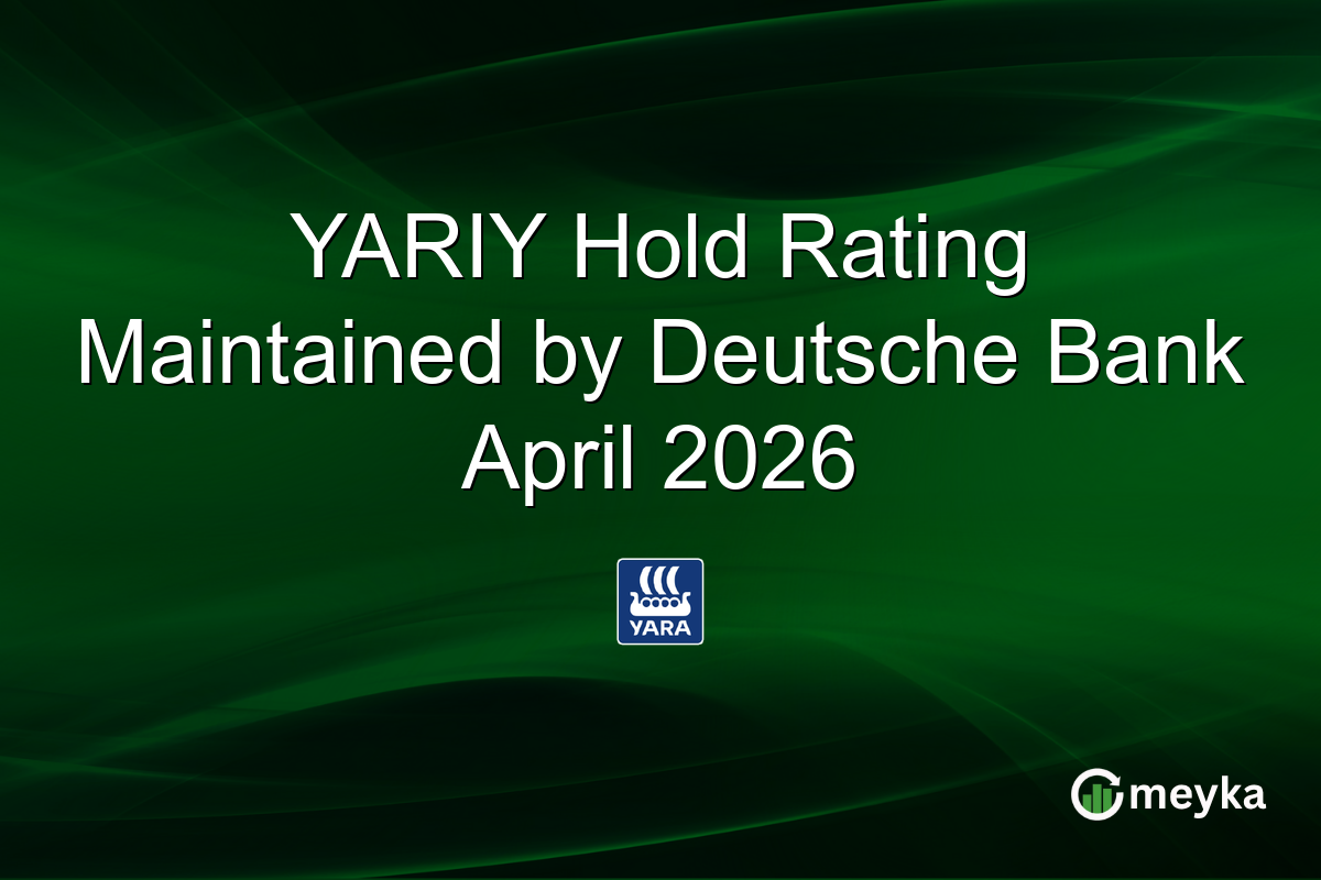 YARIY Hold Rating Maintained by Deutsche Bank April 2026