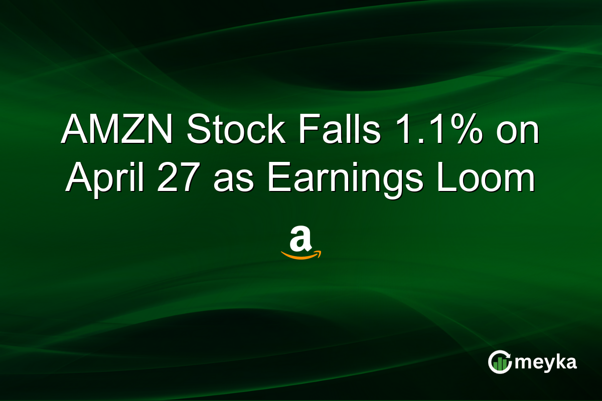 AMZN Stock Falls 1.1% on April 27 as Earnings Loom