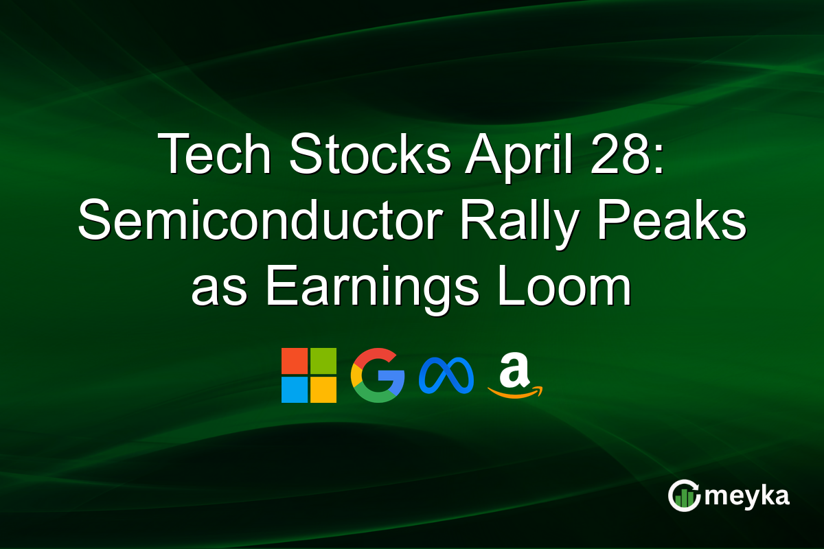 Tech Stocks April 28: Semiconductor Rally Peaks as Earnings Loom