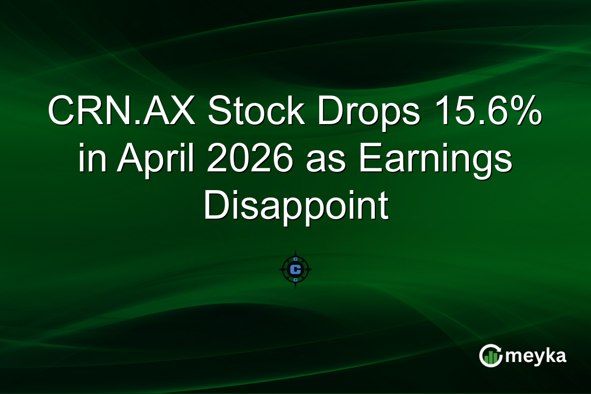 CRN.AX Stock Drops 15.6% in April 2026 as Earnings Disappoint