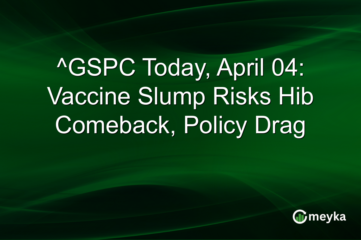 ^GSPC Today, April 04: Vaccine Slump Risks Hib Comeback, Policy Drag