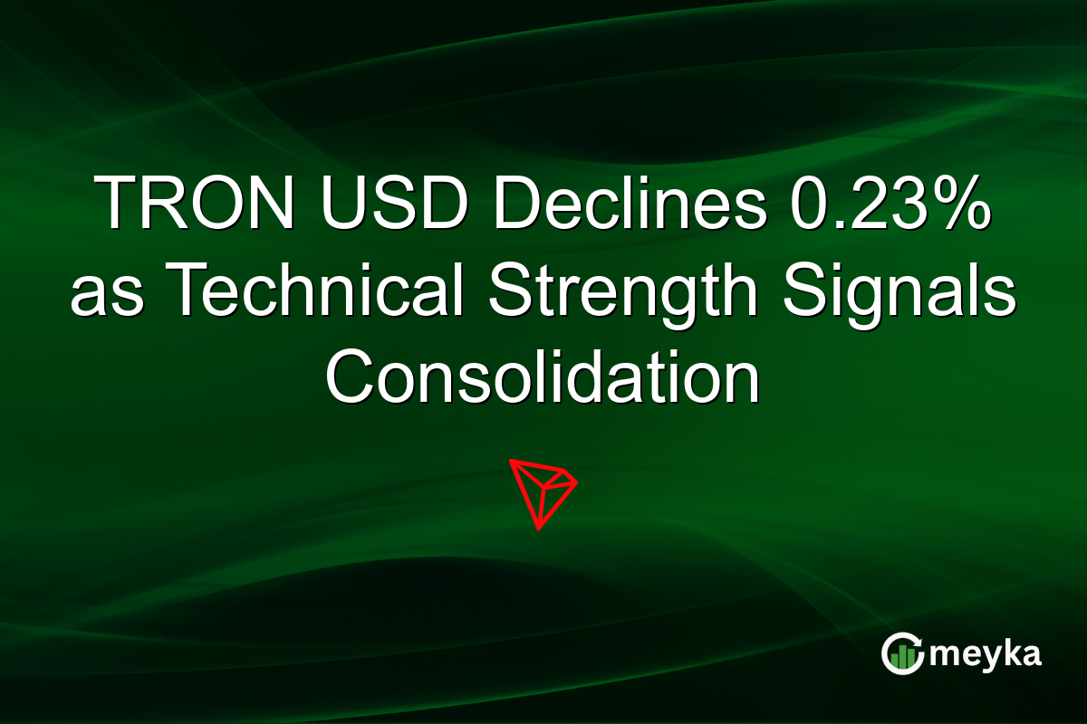 TRON USD Declines 0.23% as Technical Strength Signals Consolidation