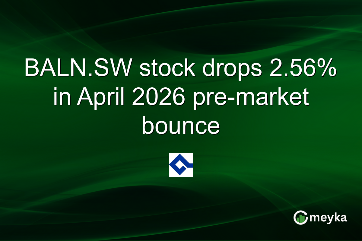 BALN.SW stock drops 2.56% in April 2026 pre-market bounce
