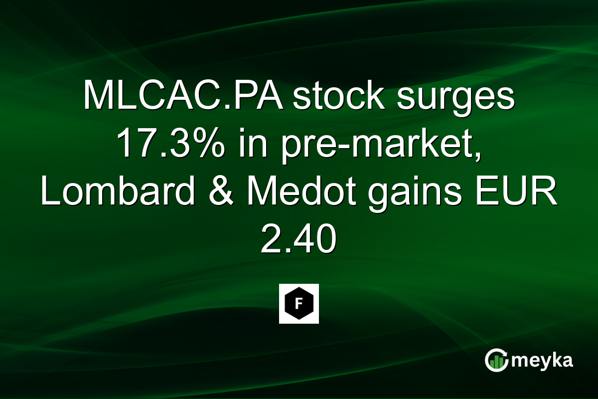 MLCAC.PA stock surges 17.3% in pre-market, Lombard & Medot gains EUR 2.40