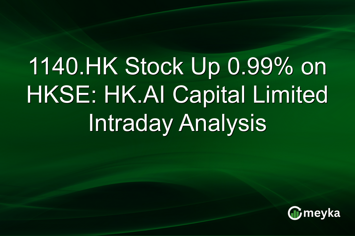 1140.HK Stock Up 0.99% on HKSE: HK.AI Capital Limited Intraday Analysis