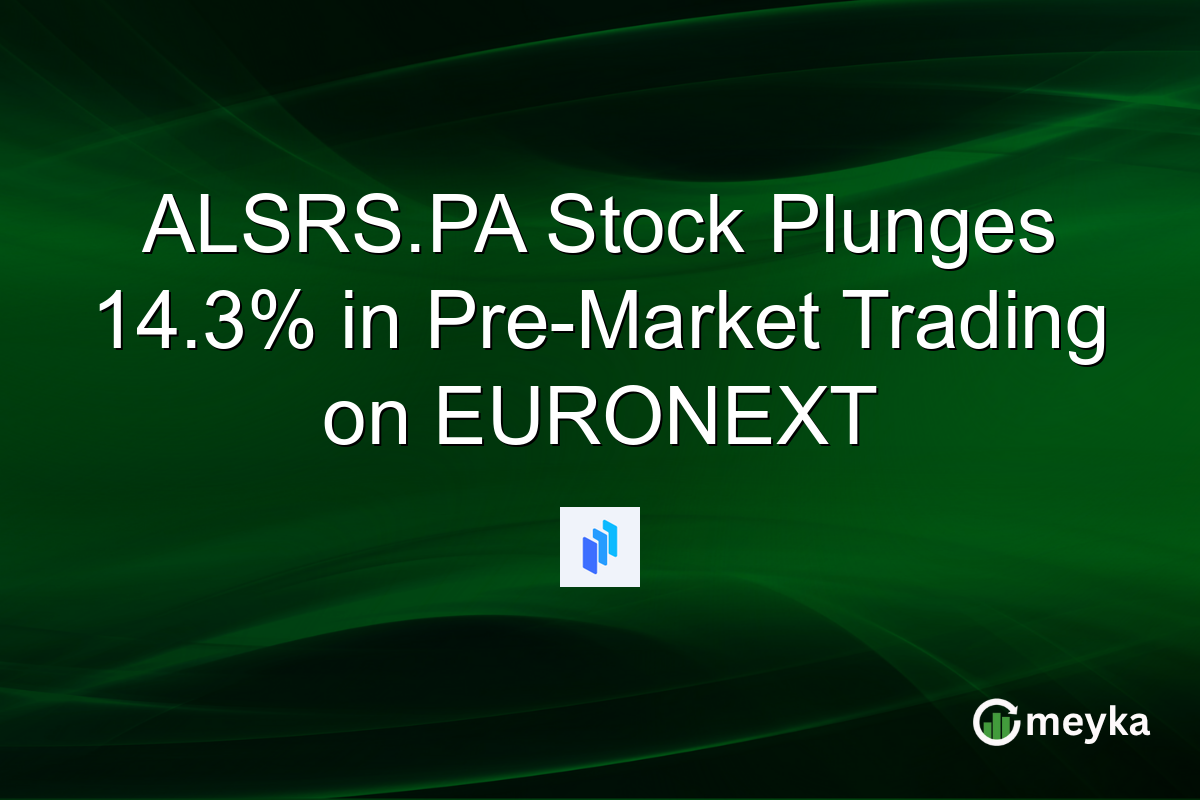 ALSRS.PA Stock Plunges 14.3% in Pre-Market Trading on EURONEXT