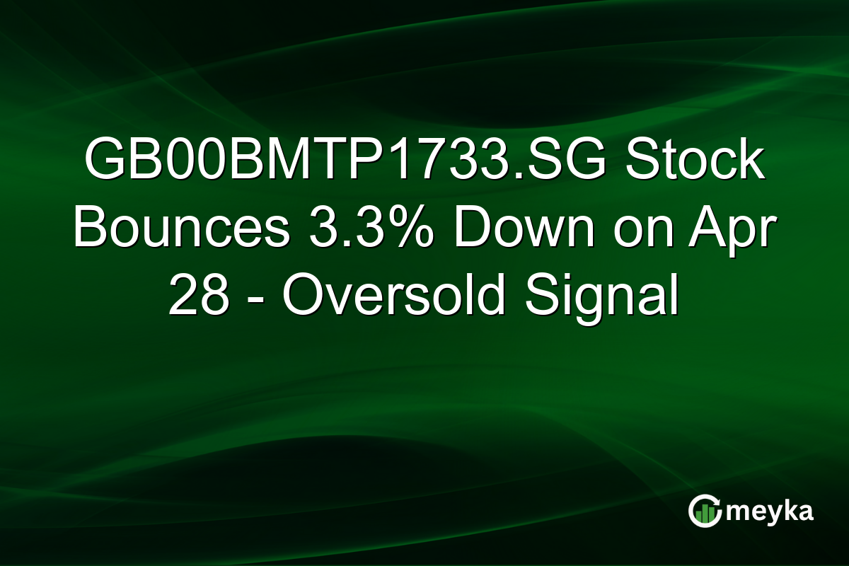 GB00BMTP1733.SG Stock Bounces 3.3% Down on Apr 28 – Oversold Signal