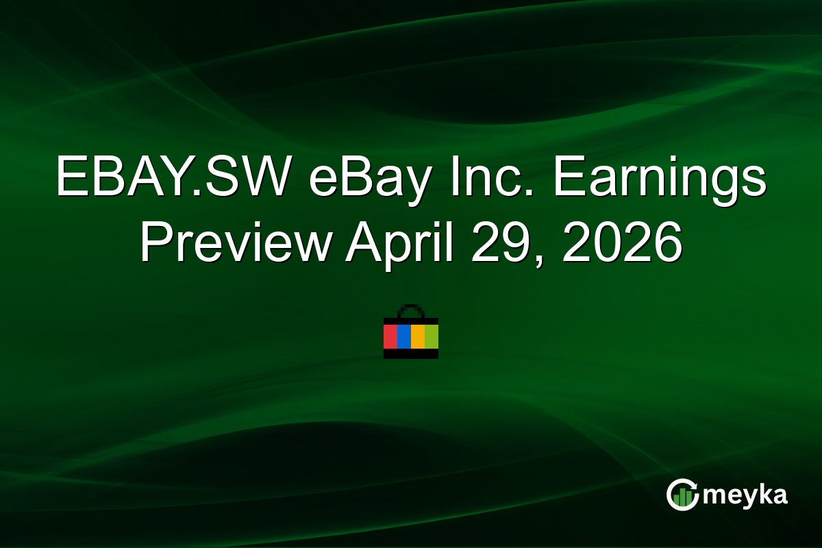 EBAY.SW eBay Inc. Earnings Preview April 29, 2026