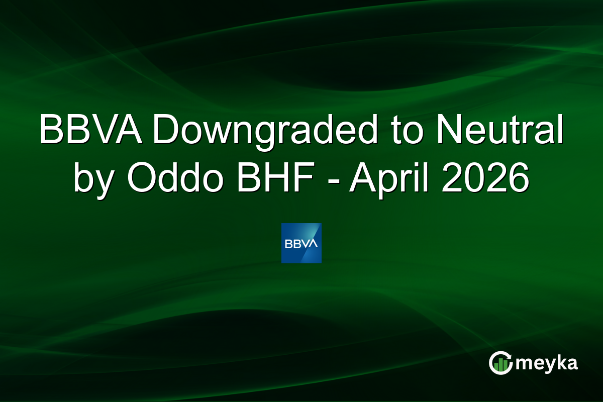 BBVA Downgraded to Neutral by Oddo BHF – April 2026