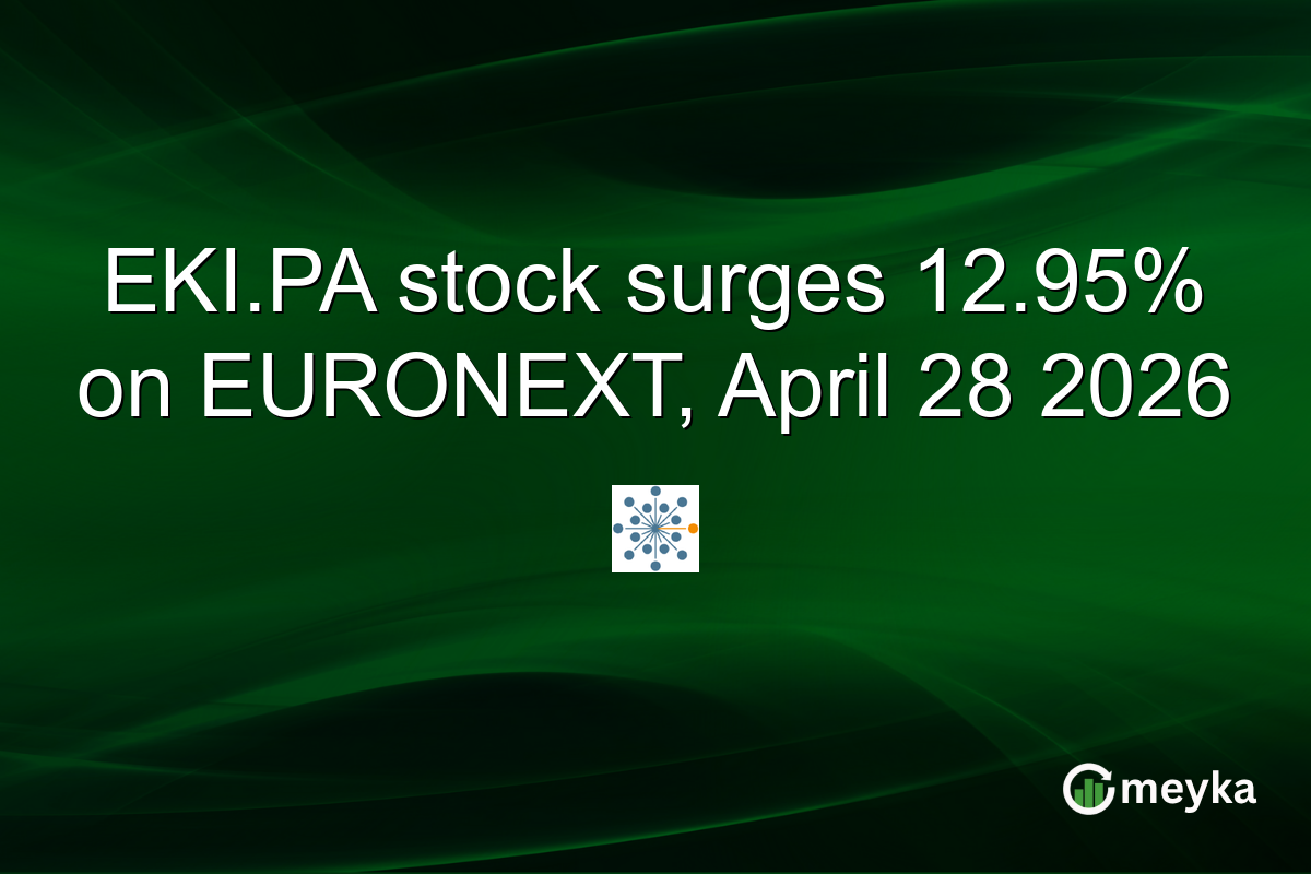 EKI.PA stock surges 12.95% on EURONEXT, April 28 2026