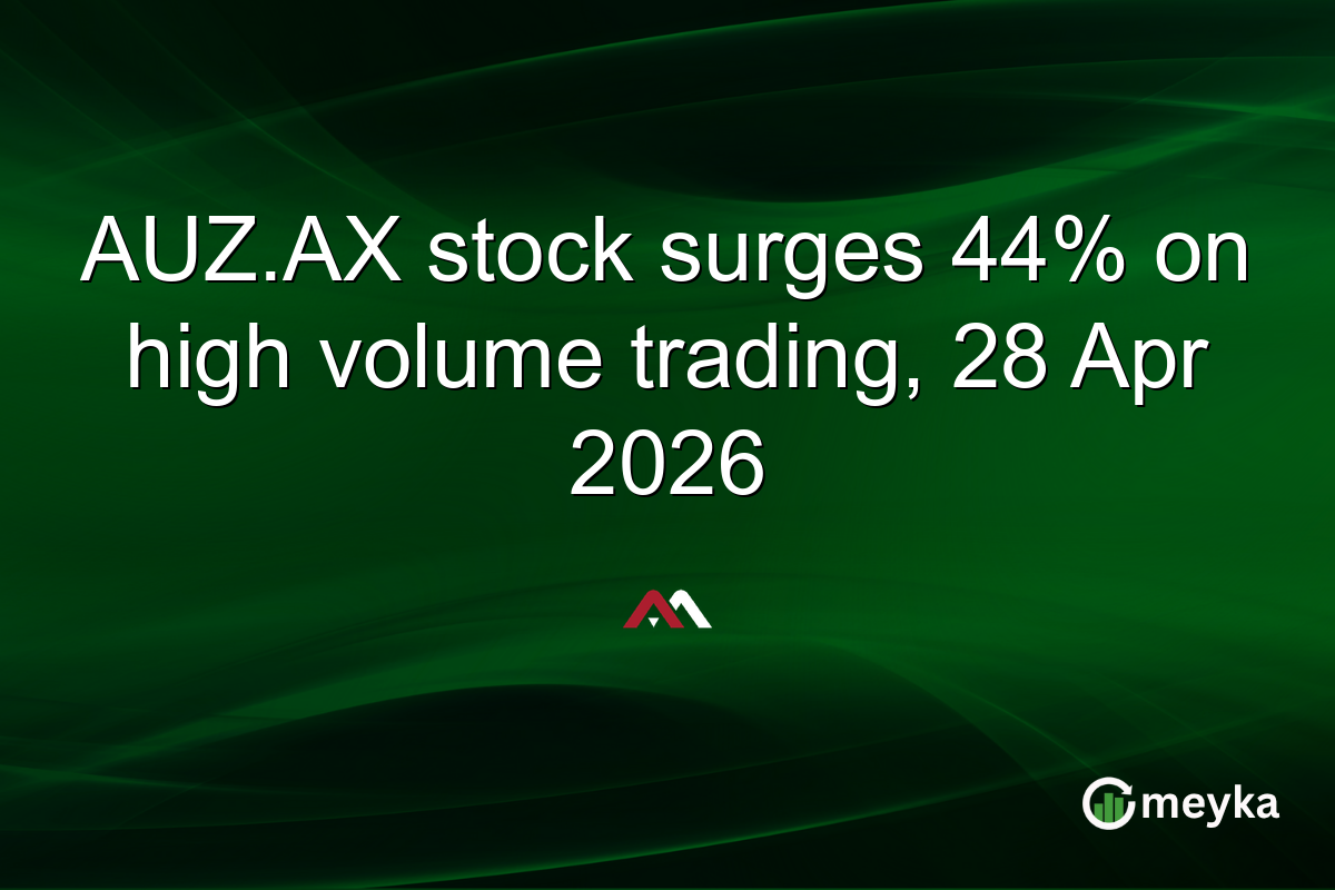 AUZ.AX stock surges 44% on high volume trading, 28 Apr 2026